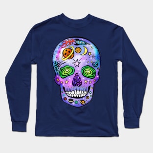 Day of the Dead Space Skull Long Sleeve T-Shirt